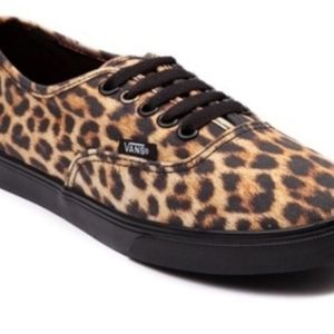 NWOT cheetah print vans